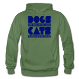 Cats And Dogs - Gildan Heavy Blend Adult Hoodie - military green