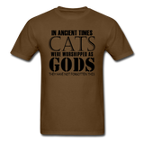 Cats As Gods - Black - Unisex Classic T-Shirt - brown