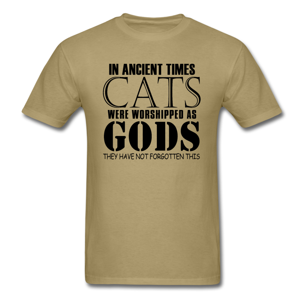 Cats As Gods - Black - Unisex Classic T-Shirt - khaki