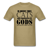 Cats As Gods - Black - Unisex Classic T-Shirt - khaki