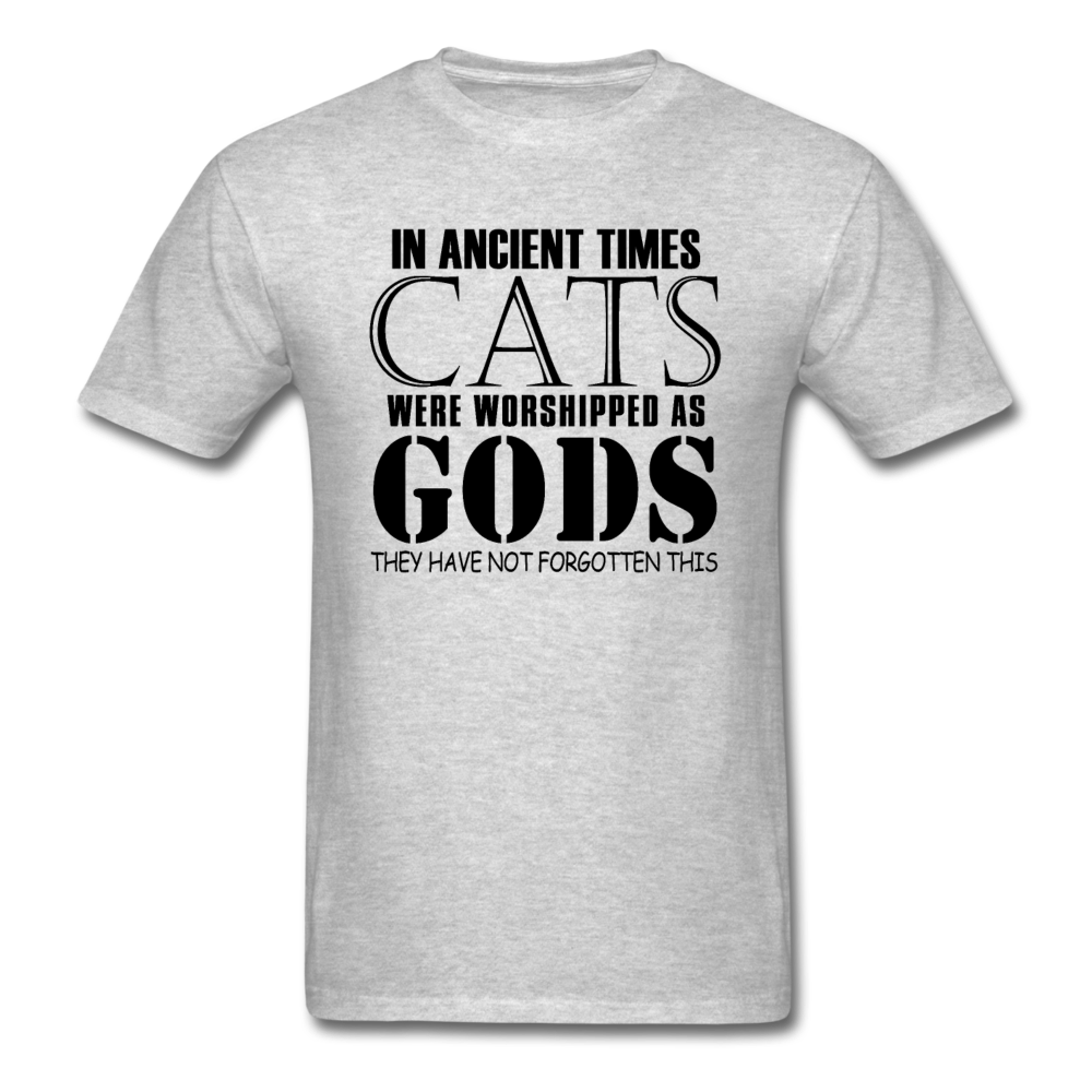 Cats As Gods - Black - Unisex Classic T-Shirt - heather gray