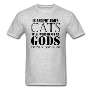 Cats As Gods - Black - Unisex Classic T-Shirt - heather gray