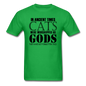 Cats As Gods - Black - Unisex Classic T-Shirt - bright green