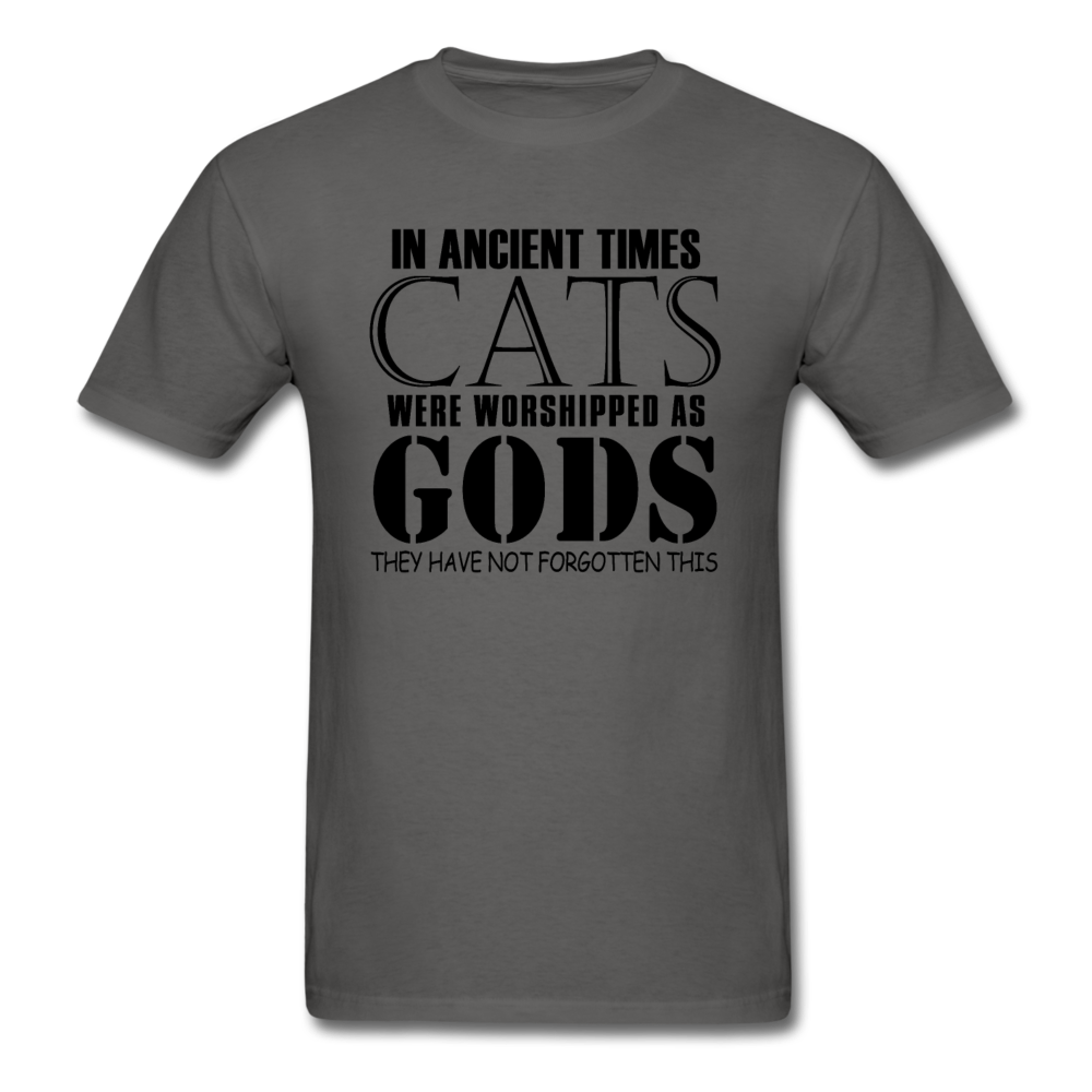 Cats As Gods - Black - Unisex Classic T-Shirt - charcoal