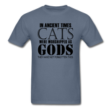 Cats As Gods - Black - Unisex Classic T-Shirt - denim