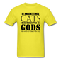 Cats As Gods - Black - Unisex Classic T-Shirt - yellow