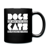 Cats And Dogs - White - Full Color Mug - black