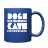 Cats And Dogs - White - Full Color Mug - royal blue