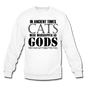 Cats As Gods - Black - Crewneck Sweatshirt - white