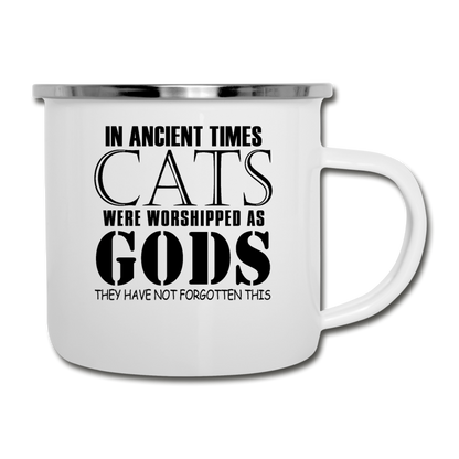 Cats As Gods - Black - Camper Mug - white