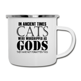 Cats As Gods - Black - Camper Mug - white
