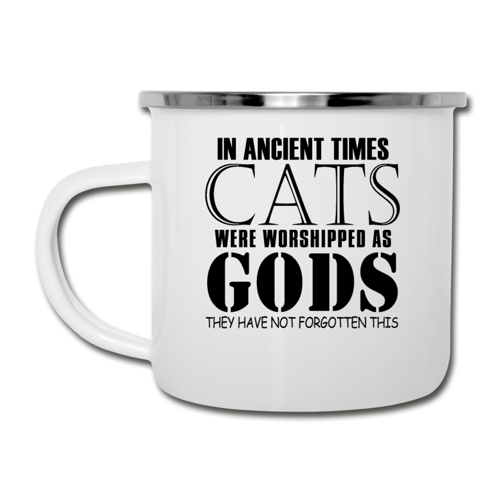 Cats As Gods - Black - Camper Mug - white