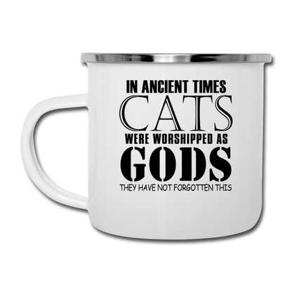 Cats As Gods - Black - Camper Mug - white