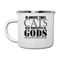 Cats As Gods - Black - Camper Mug - white