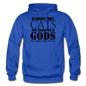 Cats As Gods - Black - Gildan Heavy Blend Adult Hoodie - royal blue