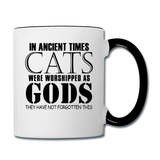 Cats As Gods - Black - Contrast Coffee Mug - white/black