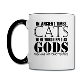 Cats As Gods - Black - Contrast Coffee Mug - white/black