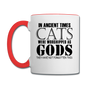 Cats As Gods - Black - Contrast Coffee Mug - white/red