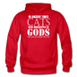 Cats As Gods - White - Gildan Heavy Blend Adult Hoodie - red