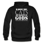 Cats As Gods - White - Gildan Heavy Blend Adult Hoodie - black