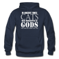 Cats As Gods - White - Gildan Heavy Blend Adult Hoodie - navy