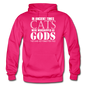 Cats As Gods - White - Gildan Heavy Blend Adult Hoodie - fuchsia