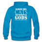 Cats As Gods - White - Gildan Heavy Blend Adult Hoodie - turquoise