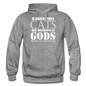 Cats As Gods - White - Gildan Heavy Blend Adult Hoodie - graphite heather