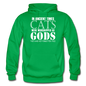 Cats As Gods - White - Gildan Heavy Blend Adult Hoodie - kelly green