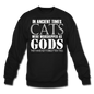 Cats As Gods - White - Crewneck Sweatshirt - black