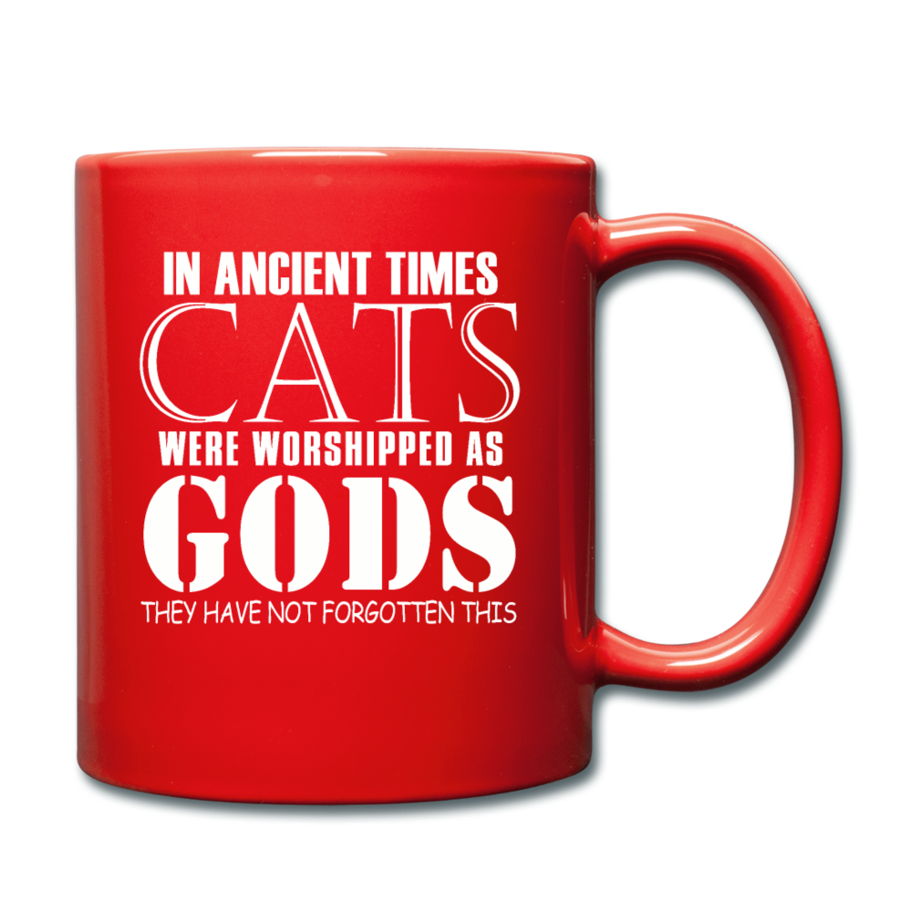 Cats As Gods - White - Full Color Mug - red