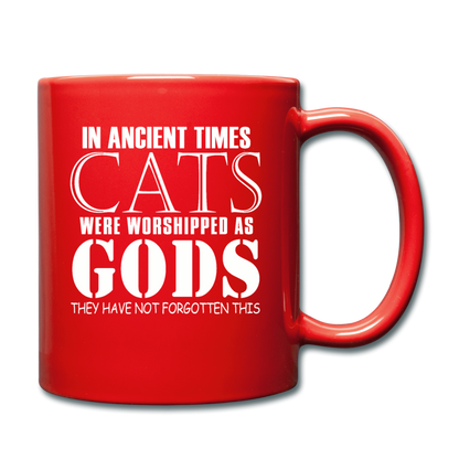 Cats As Gods - White - Full Color Mug - red