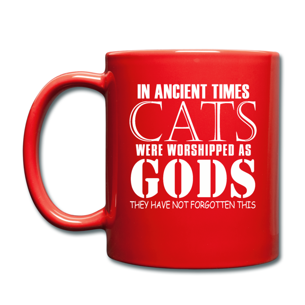 Cats As Gods - White - Full Color Mug - red