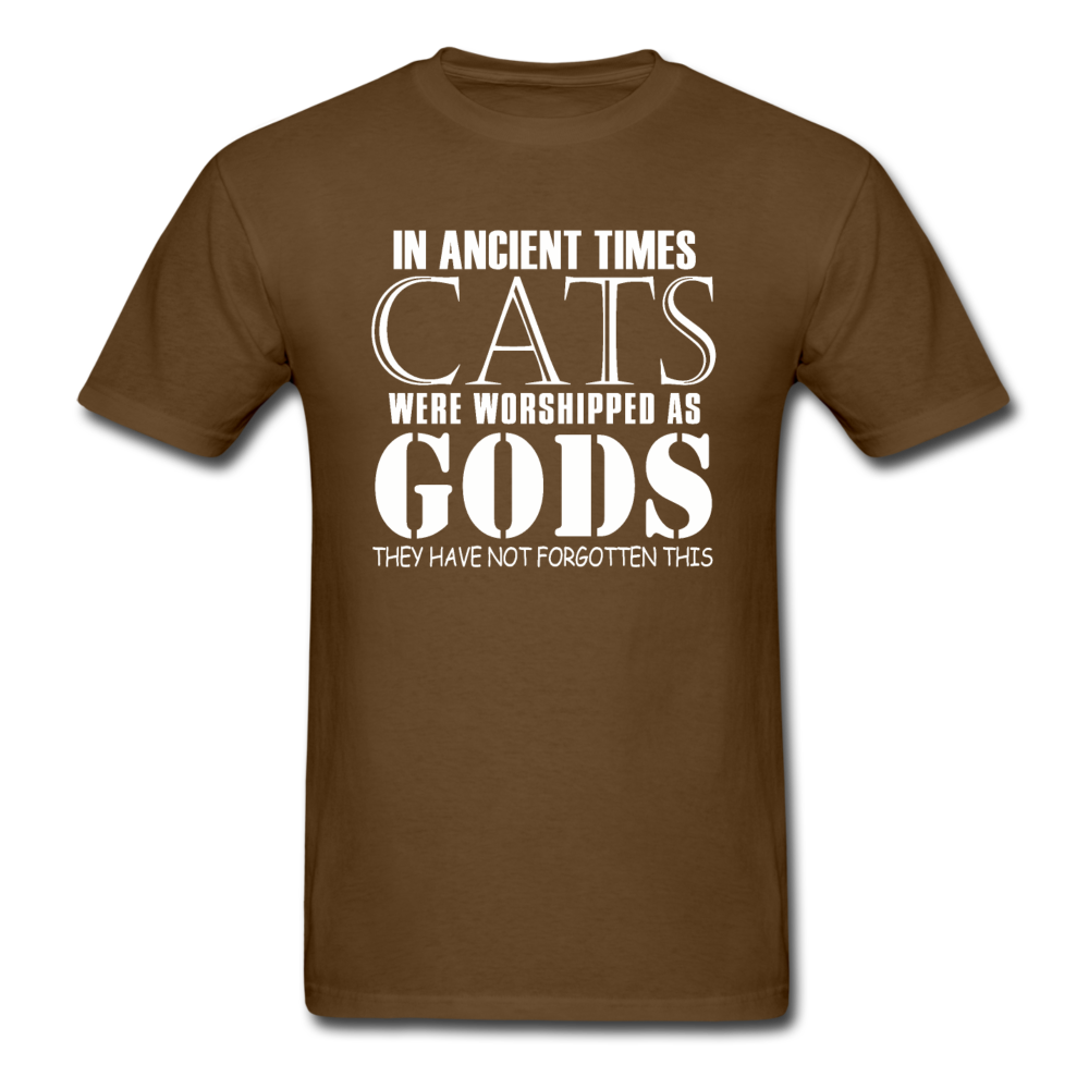 Cats As Gods - White - Unisex Classic T-Shirt - brown