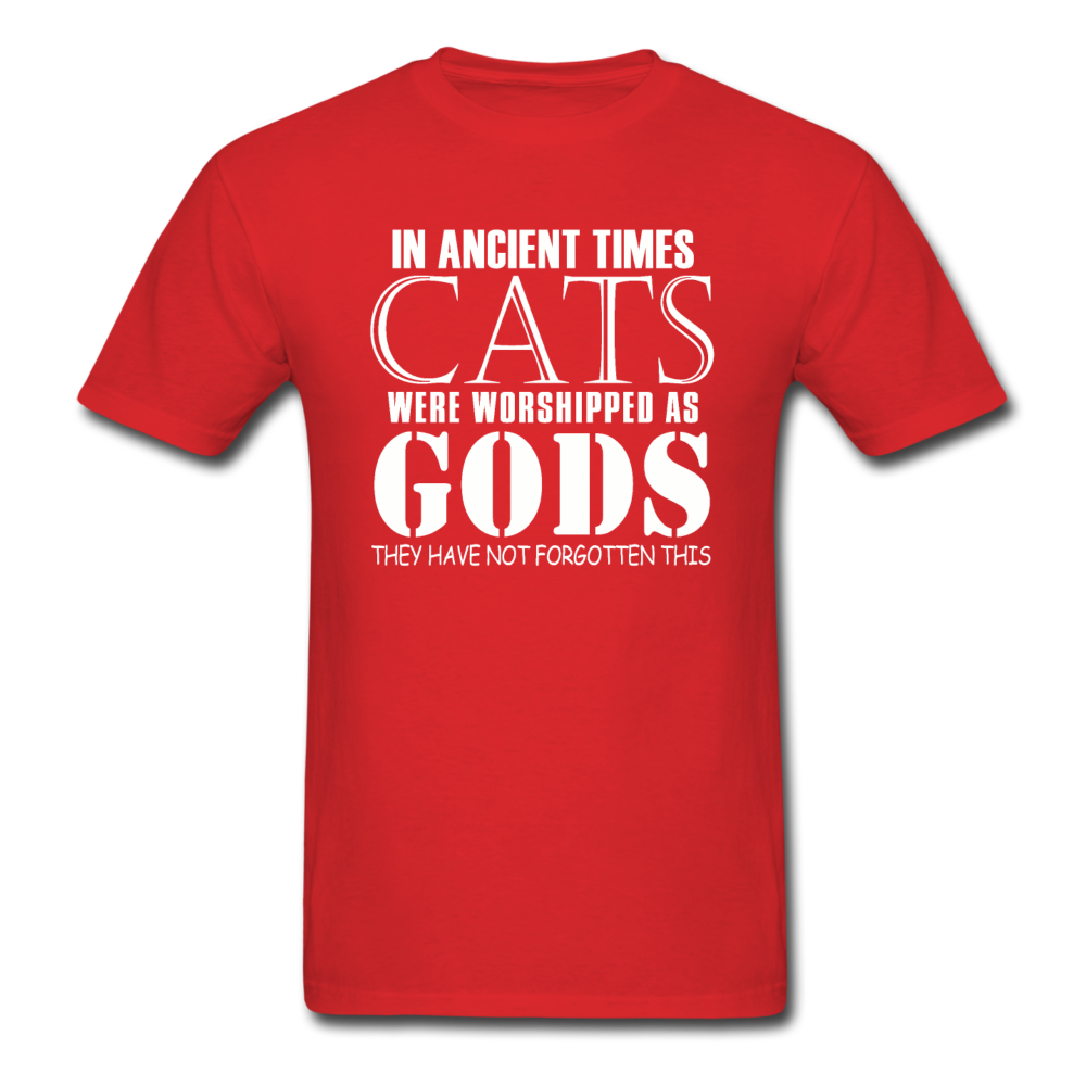 Cats As Gods - White - Unisex Classic T-Shirt - red