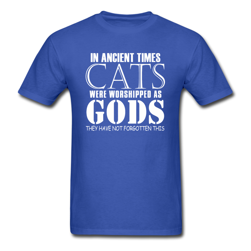 Cats As Gods - White - Unisex Classic T-Shirt - royal blue