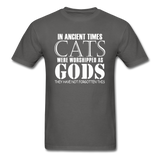 Cats As Gods - White - Unisex Classic T-Shirt - charcoal
