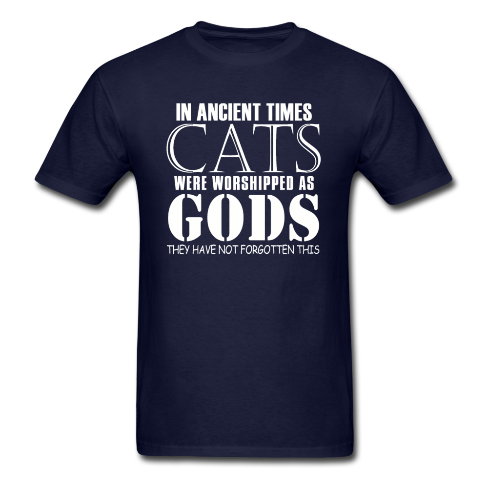 Cats As Gods - White - Unisex Classic T-Shirt - navy