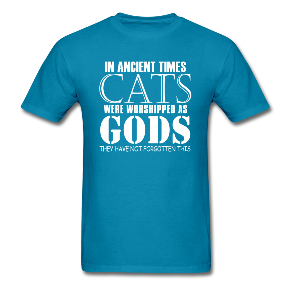 Cats As Gods - White - Unisex Classic T-Shirt - turquoise