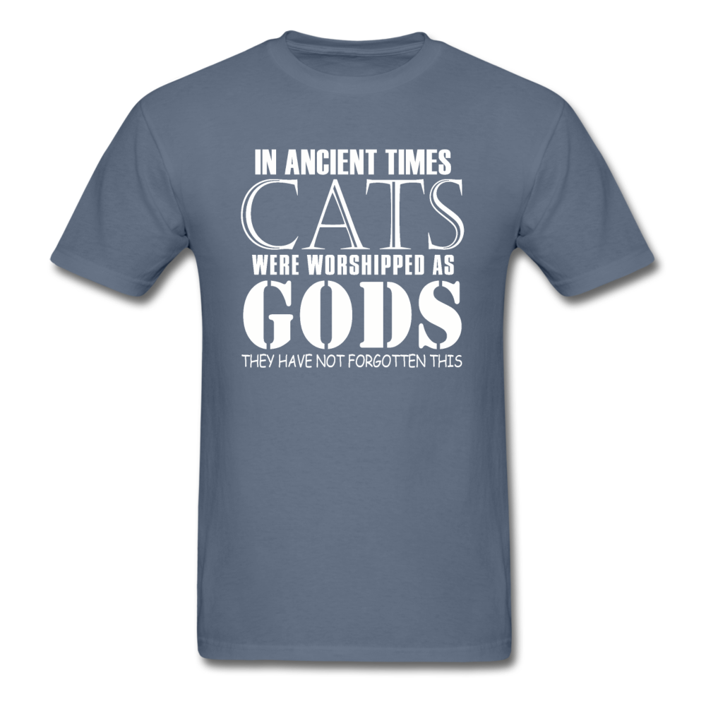 Cats As Gods - White - Unisex Classic T-Shirt - denim