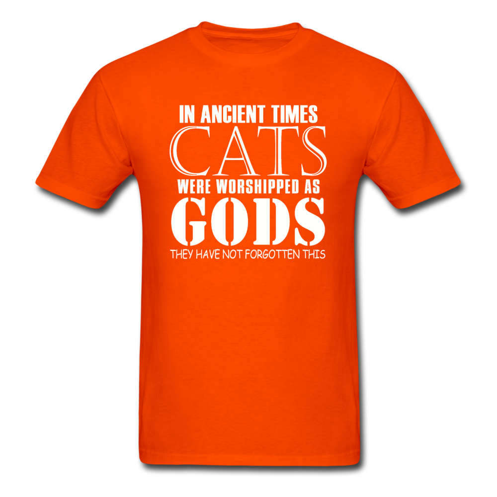 Cats As Gods - White - Unisex Classic T-Shirt - orange