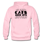 Cats Grew Into Kittens - Black - Gildan Heavy Blend Adult Hoodie - light pink