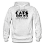 Cats Grew Into Kittens - Black - Gildan Heavy Blend Adult Hoodie - light heather gray