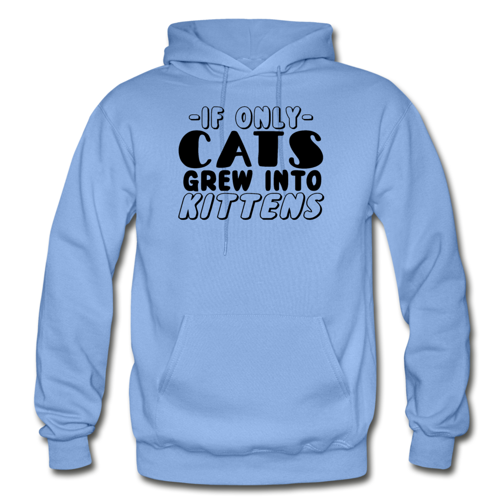 Cats Grew Into Kittens - Black - Gildan Heavy Blend Adult Hoodie - carolina blue