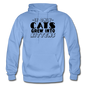 Cats Grew Into Kittens - Black - Gildan Heavy Blend Adult Hoodie - carolina blue