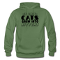 Cats Grew Into Kittens - Black - Gildan Heavy Blend Adult Hoodie - military green