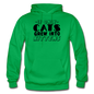 Cats Grew Into Kittens - Black - Gildan Heavy Blend Adult Hoodie - kelly green