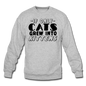 Cats Grew Into Kittens - Black - Crewneck Sweatshirt - heather gray