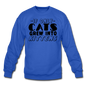 Cats Grew Into Kittens - Black - Crewneck Sweatshirt - royal blue