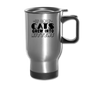 Cats Grew Into Kittens - Black - Travel Mug - silver